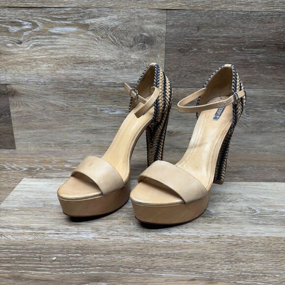 Schutz Woven Heel Pumps Women's Size - Picture 1 of 8